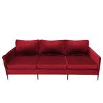 Sofa Danze (3-Sitzer) Samt - Samt Ravi: Rot