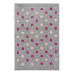 Tapis enfant Confetti Fibres synthétiques - Gris / Rose vieilli - 160 x 230 cm