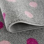 Kindervloerkleed Confetti kunstvezels - Grijs/Oud pink - 120 x 180 cm