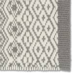 Tapis en laine Claudia II Laine / Nylon / Coton - Gris clair / Blanc - 170 x 240 cm