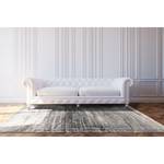 Laagpolig vloerkleed Griff katoen/polyester - Grijs / Wit - 170 x 240 cm