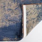 Laagpolig vloerkleed Cracks katoen/polyester - Blauw/beige - 140 x 200 cm