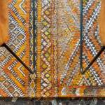 Laagpolig vloerkleed Kilim Riad Orange katoen - 170 x 240 cm
