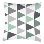 Housse de coussin Sisori Polyester - Gris / Vert - 50 x 50 cm