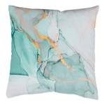 Housse de coussin Marmosa Polyester - Blanc / Verre menthe - 50 x 50 cm