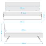 Massivholzbett Wiko 200 x 200cm