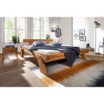 Houten bed Yorkmount Bruin - Massief hout - 204 x 72 x 218 cm