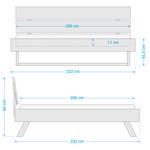 Massivholzbett Summersville 200 x 200cm