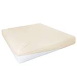 Boxspring-Elastan-Spannbettttuch Baumwolle / Elastan - Ecru - 100 x 200 cm