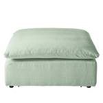 Repose-pieds Velada Tissu - Gris menthe - Largeur : 102 cm