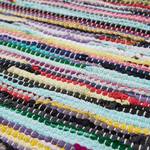 Tapis en laine Multi Coton - Multicolore - 200 x 200 cm