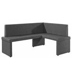 Banc d’angle Daux Imitation cuir - Anthracite - Angle à gauche (vu de face)