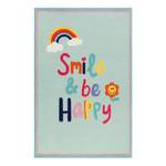 Tapis enfant Happy me! Polyester - Bleu clair - 130 x 190 cm