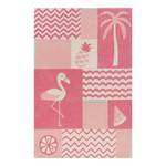 Kinderteppich Fruity Flamingo Polyester - Pink - 120 x 170 cm