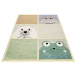 Kindervloerkleed What's up Polyester - Groen/beige - 160 x 230 cm