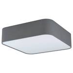 Plafondlamp Pasteri Square textielmix/staal - 5 lichtbronnen - Grijs