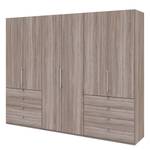 Falttürenschrank Loft IV Trüffeleiche Dekor - 300 x 236 cm - Schublade außen