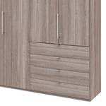 Falttürenschrank Loft IV Trüffeleiche Dekor - 300 x 236 cm - Schublade außen