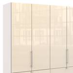 Vouwdeurkast Loft II Alpinewit/magnoliakleurig glas - 250 x 216 cm