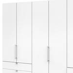 Falttürenschrank Loft IV Weiß - 300 x 216 cm - Schublade außen