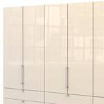 Vouwdeurkast Loft II Alpinewit/magnoliakleurig glas - 300 x 216 cm