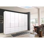 Vouwdeurkast Loft II Alpinewit/wit glas - 300 x 216 cm