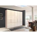 Armoire à portes pliantes Loft II Imitation chêne brut de sciage / Verre Magnolia - 250 x 216 cm