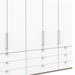 Falttürenschrank Loft II Eiche Sägerau Dekor / Alpinweiß - 250 x 216 cm