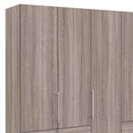 Armoire à portes pliantes Loft IV Imitation chêne truffier - 250 x 216 cm - Tiroir sur le bord