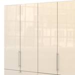 Vouwdeurkast Loft II Truffeleikenhouten look/Magnoliakleurig glas	 - 200 x 216 cm