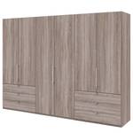 Falttürenschrank Loft IV Trüffeleiche Dekor - 300 x 216 cm - Schublade außen