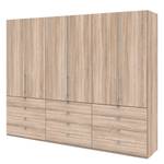 Vouwdeurkast Loft II Grof gezaagd eikenhouten look - 300 x 236 cm