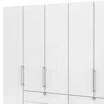 Armoire à portes pliantes Loft IV Imitation chêne brut de sciage / Blanc alpin - 300 x 216 cm - Tiroir centrale