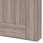 Falttürenschrank Loft IV Trüffeleiche Dekor - 300 x 216 cm - Schublade mittig