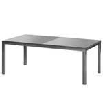 Table de jardin Vaite I Aluminium / Verre de sécurité - Gris