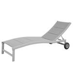 Chaise longue San Marino Aluminium / Polyester - Argenté