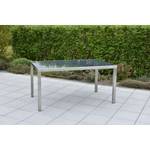 Table de jardin Seez Acier inoxydable / Verre de sécurité - Gris