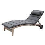 Chaise longue Andalusia Osier / Polyester - Gris