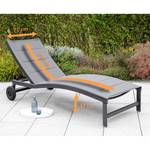 Chaise longue San Marino Aluminium / Polyester - Graphite