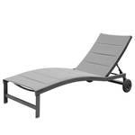 Chaise longue San Marino Aluminium / Polyester - Graphite