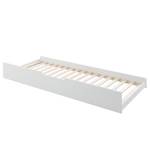 Lit tiroir Karlson Blanc - Bois massif - 198 x 26 x 94 cm