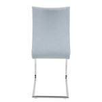 Chaises cantilever Lunery I (lot de 2) Tissu / Acier - Bleu pastel