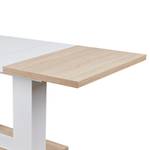 Table Lehon (extensible) - Imitation chêne Sonoma / Blanc