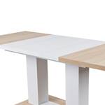 Table Lehon (extensible) - Imitation chêne Sonoma / Blanc