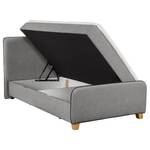 Lit boxspring Cottage Grove Gris lumineux - 140 x 200cm