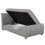 Letto boxspring Noble County Color grigio chiaro - 180 x 200cm