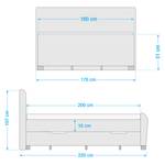 Letto boxspring Noble County Mint - 160 x 200cm