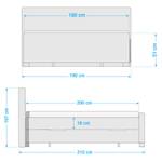 Letto boxspring Susville Mint - 180 x 200cm