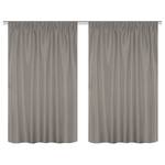 Fertigschal Kotu (2er-Set) Polyester - Taupe - 135 x 145 cm