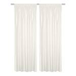 Rideaux Kotu (lot de 2) Polyester - Blanc laine - 135 x 245 cm